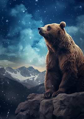 Brown Bear starry