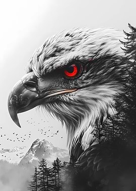 Eagle Double Exposure