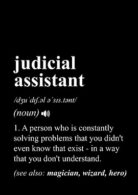 Judicial Assistant Funny