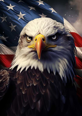 Eagle American Flag