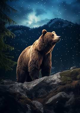 Brown Bear starry