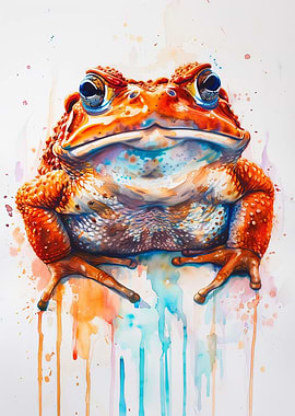 Toad Watercolor
