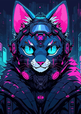 Cyberpunk Cat