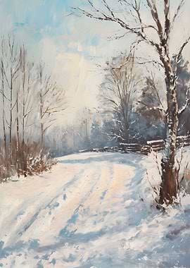 Serene Snowy Landscape