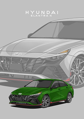 hyundai elantra n green