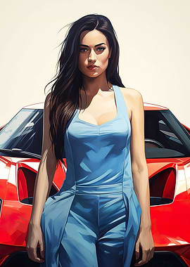 Girl and car