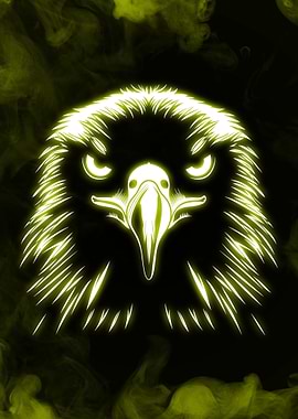Eagle Head Yellow Neon