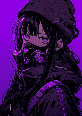 Purple Anime Girl