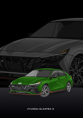 hyundai elantra n green