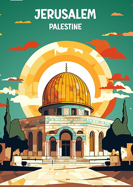 Jerusalem Palestine Poster