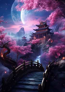 Cherry Blossom Japan Art