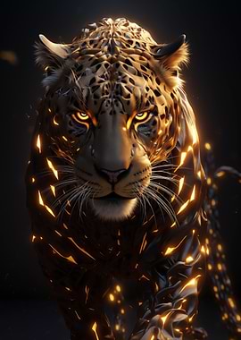 Black Leopard Gold Livery