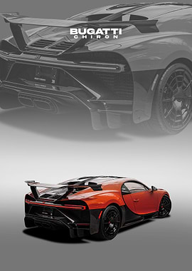 bugatti chiron orange