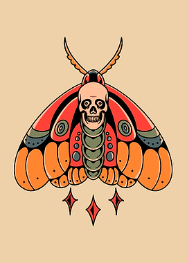 death moth tattoo