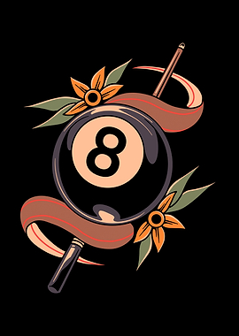 vintage billiards tattoo