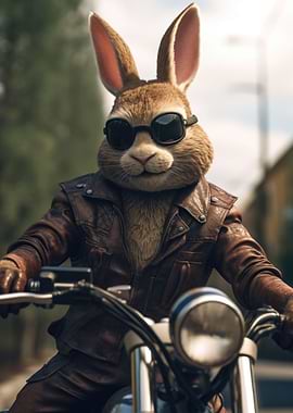 Bunny on Bike 1