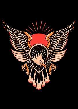 brave eagle tattoo