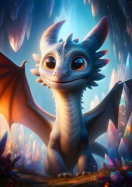 Cute Baby Dragon Kids Room