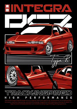 Retro Integra JDM Car