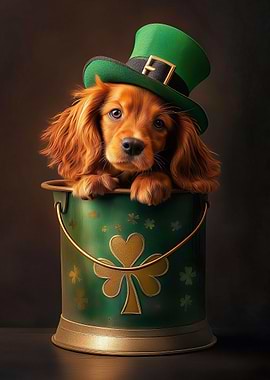 St Patrick Irish setter
