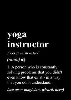 Yoga Instructor Definition