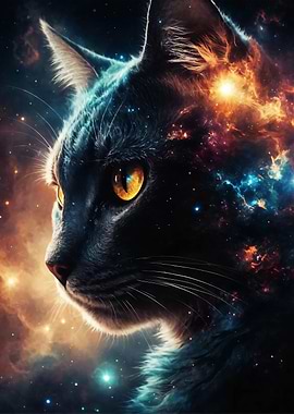 Black Cat in Space