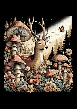 Cottagecore Aesthetic Deer