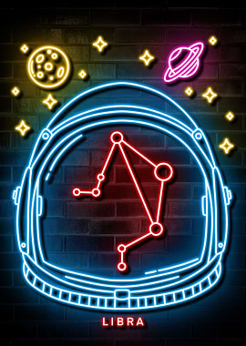 LIBRA NEON SIGN ART