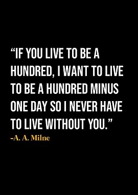 A A Milne Quotes