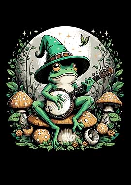 Cottagecore Aesthetic Frog