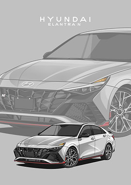hyundai elantra n white