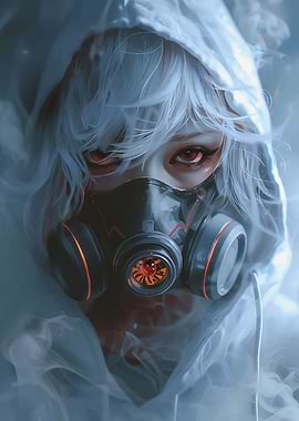 White Smoke Anime Girl