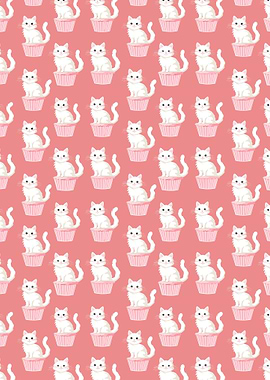 Cats on Top of Cupcakes