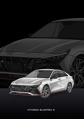 hyundai elantra n white