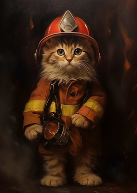 Kitty Firefighter