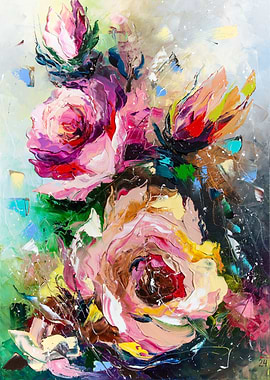 Symphony of Blooming Roses