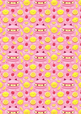 Cute Cats Macarons Colored