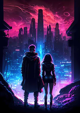 Neon City Night Serenade