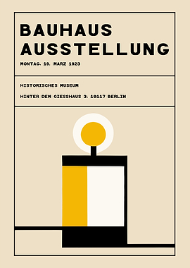 BAUHAUS AUSSTELLUNG PRINT