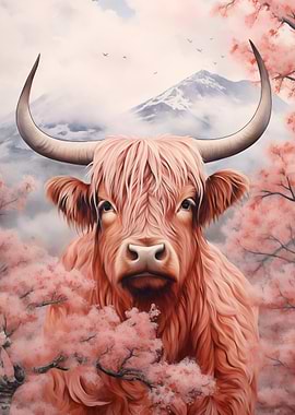 Cherry Highland Cow