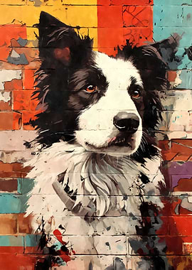 Border Collie Graffiti