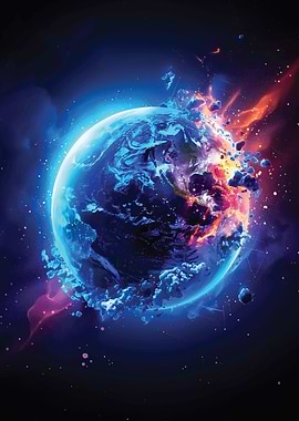 Galaxy Cosmic Explosion