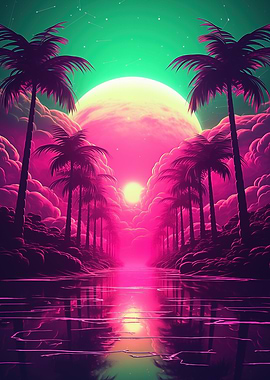 Abstract Retrowave Fusion