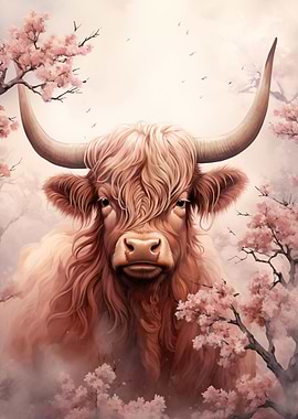 Highland Cow watercolor