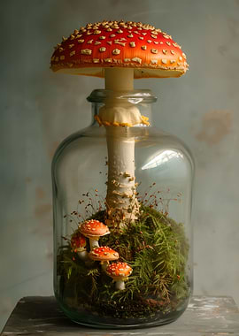 Mushroom in a Bottle