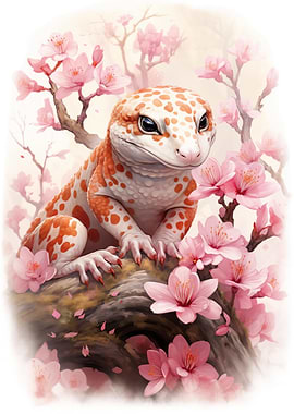 Cherry Blossom Lizard
