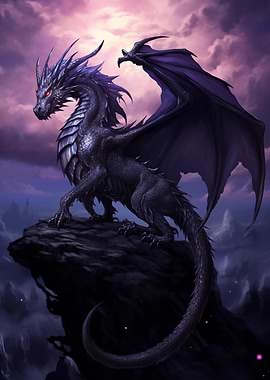 Majestic Black Dragon