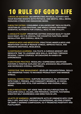 10 Rule of Good Life