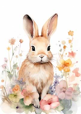Rabbit Watercolor