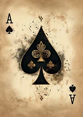 Ace of Spades Playing Card